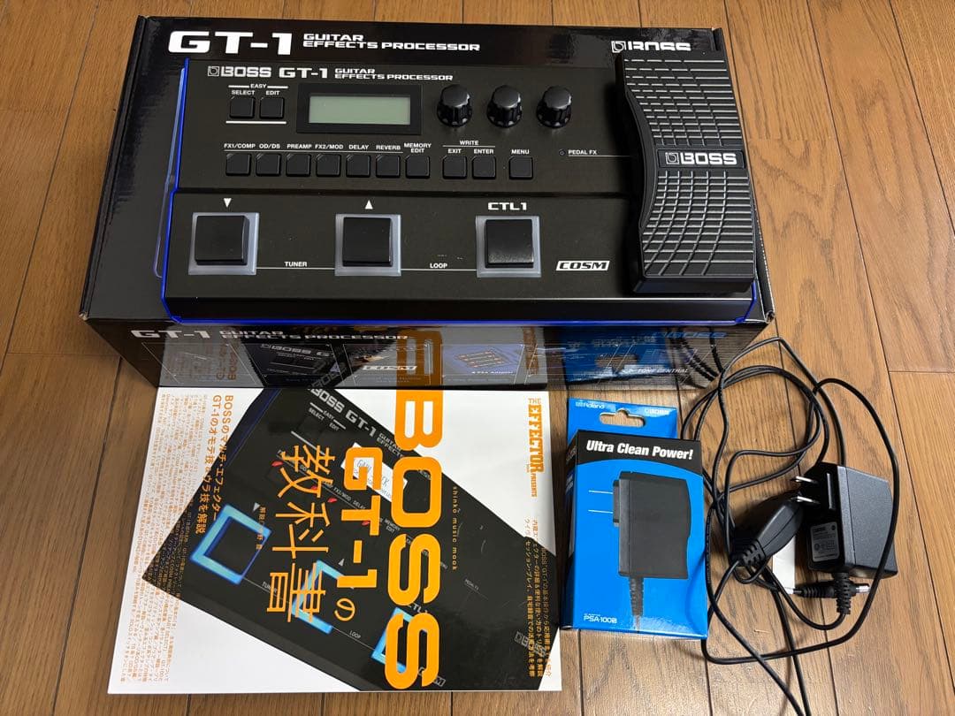 BOSS GT-1 エフェクター本体＋ACアダプタ純正品＋GT-1の教科書
