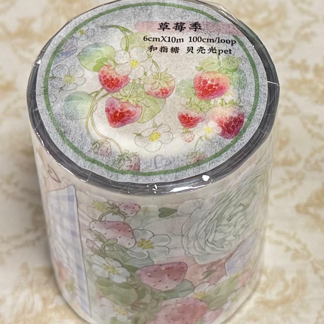 海外 PETテープ マスキングテープ いちごうさぎ