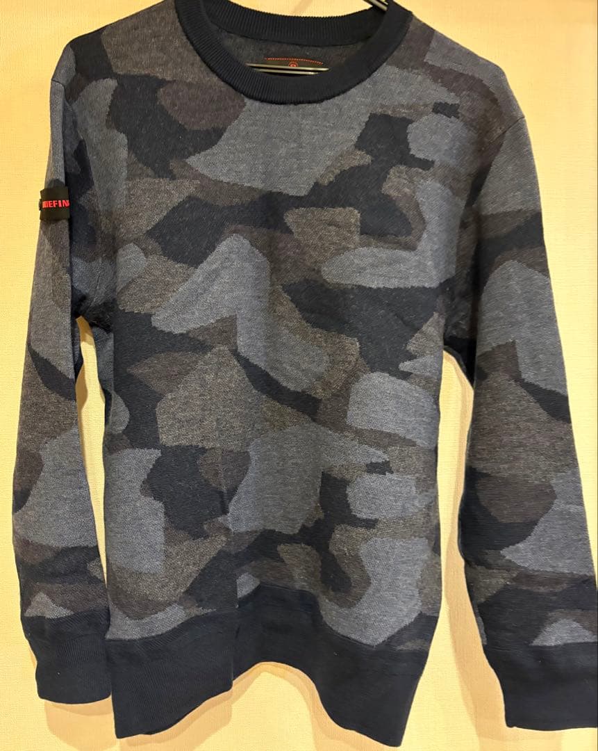 ブリーフィング　カモフラニット　ネイビー