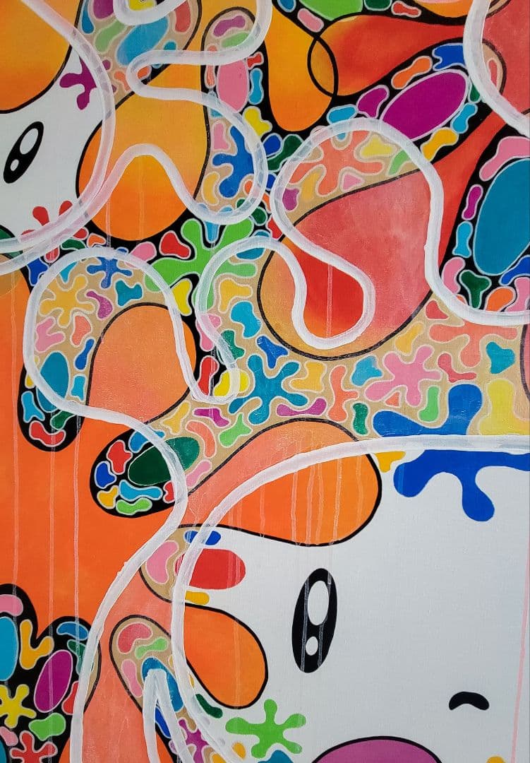 ★鈴木哲也★S100(1620×1620mm)アクリル原画★送料無料#124