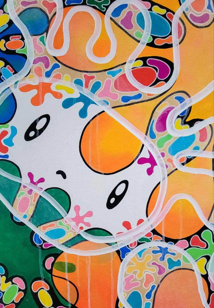 ★鈴木哲也★S100(1620×1620mm)アクリル原画★送料無料#124