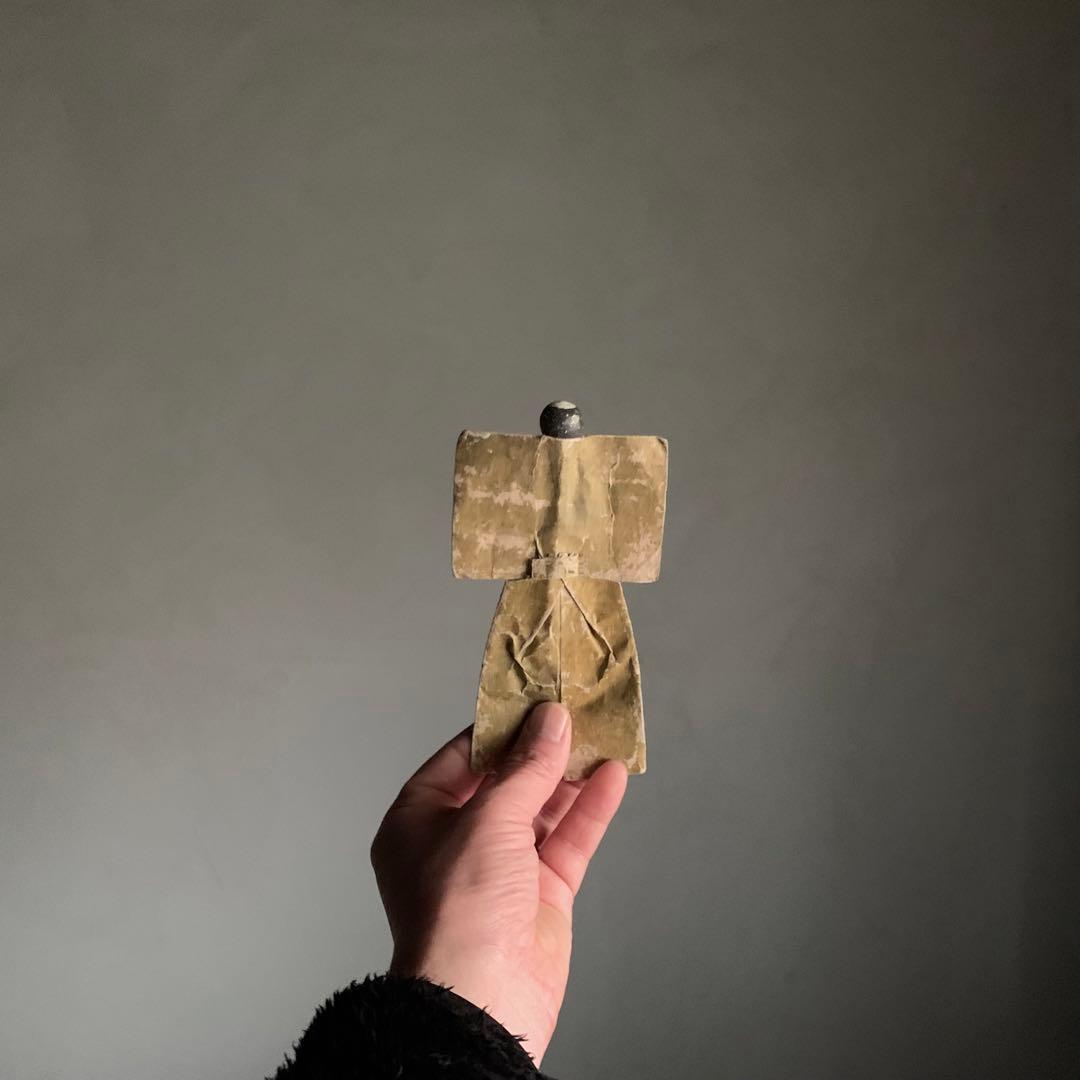 古い 紙雛 No.3 江戸時代 古美術 古道具 アンティーク 雛人形