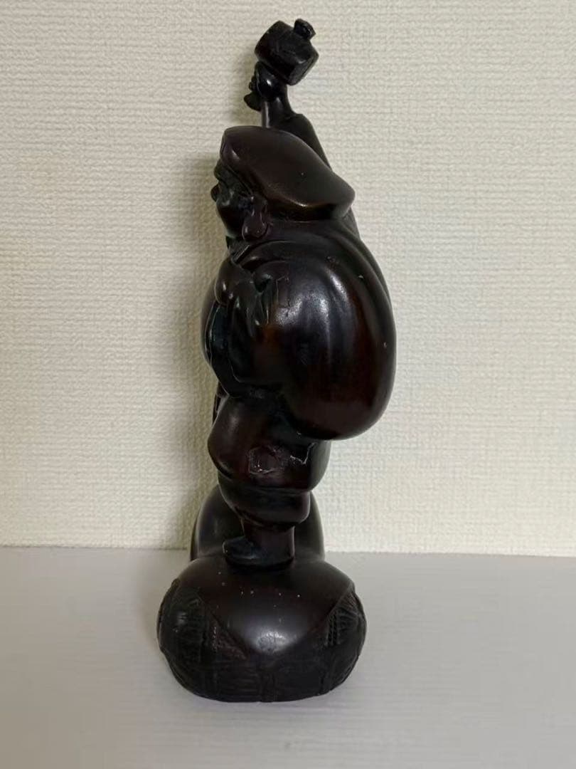 大黒天高岡銅器 大黒様の置物材質/銅製30.5cm年代物 商売繁盛