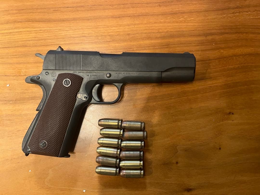 【モデルガン】タイトー製 ガバメント(M1911A1) HW