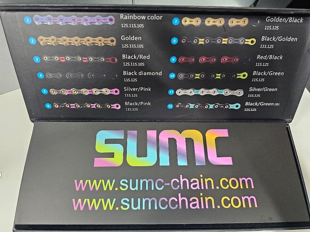 【新品・未使用】SUMC SX12SL 12速チェーン Black/Gold