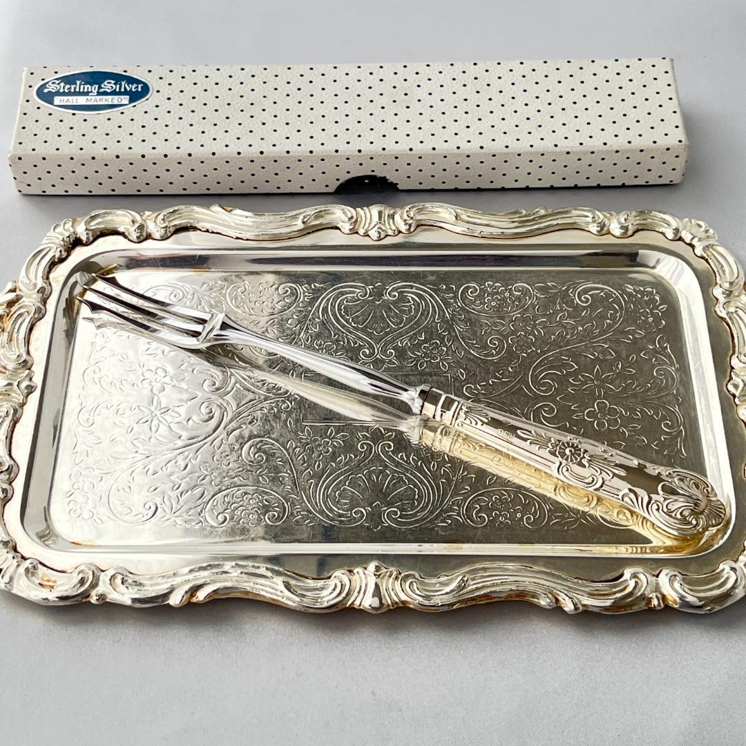 【Harrison Brothers】【純銀ハンドル】キングス　ピクルスフォーク