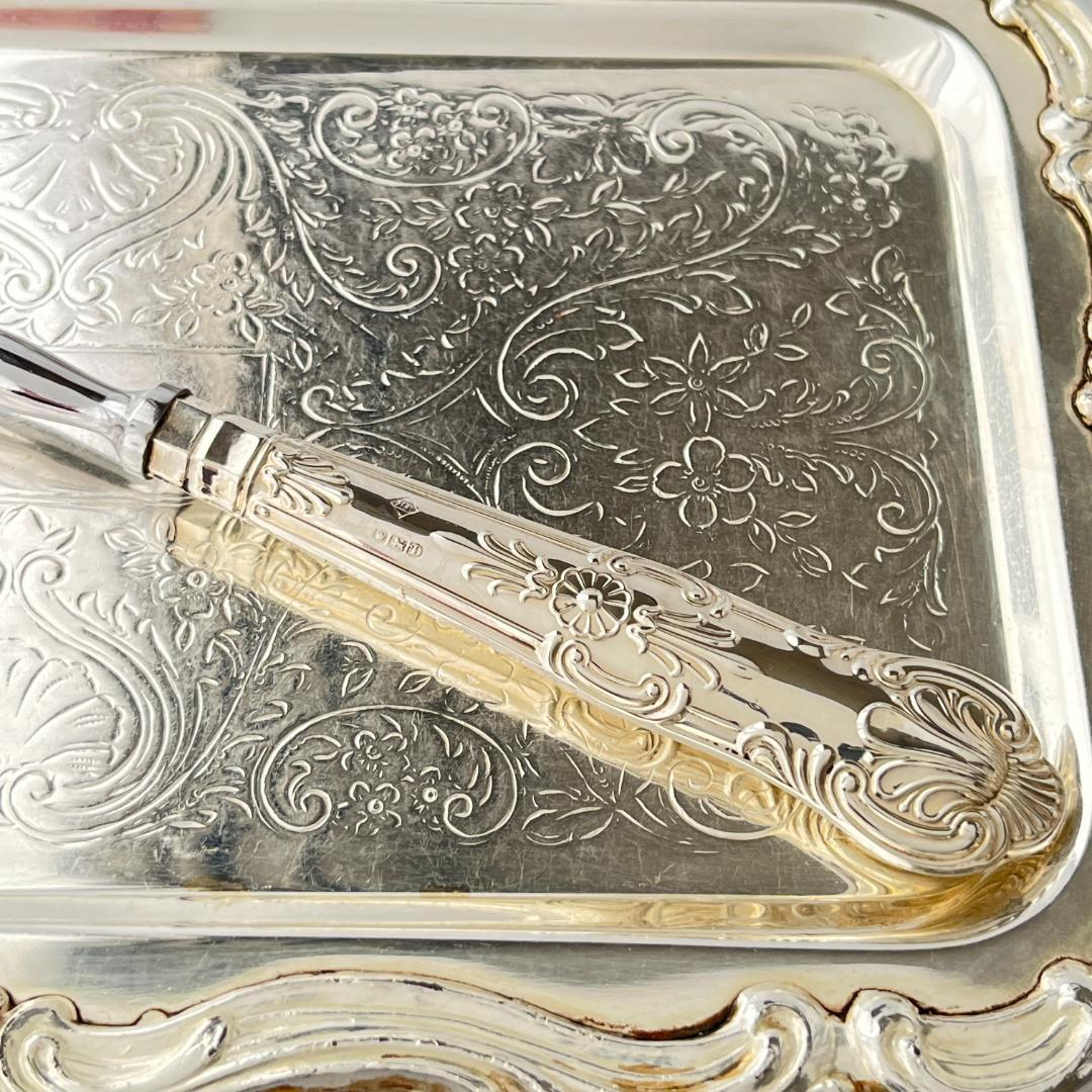 【Harrison Brothers】【純銀ハンドル】キングス　ピクルスフォーク