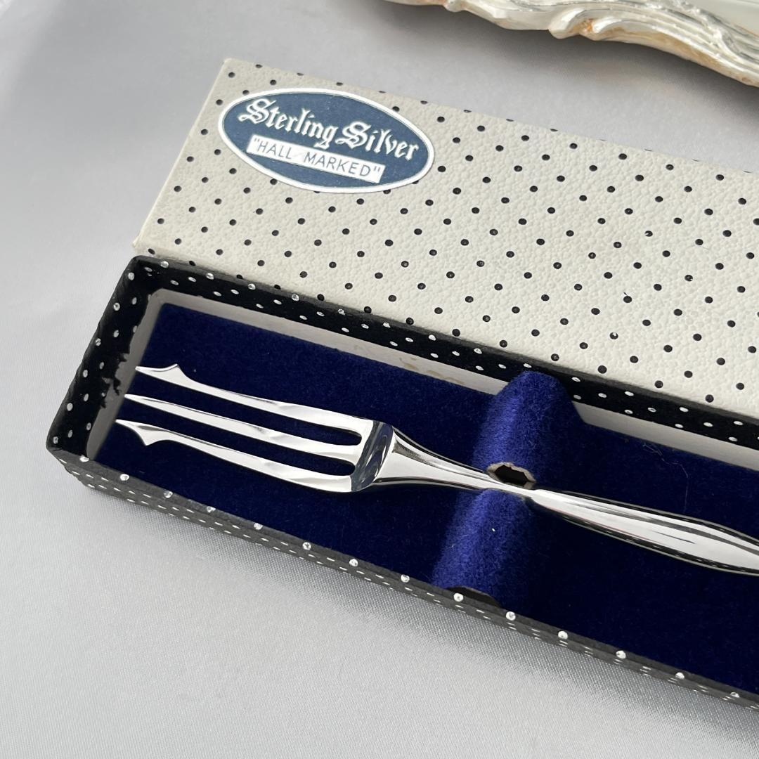 【Harrison Brothers】【純銀ハンドル】キングス　ピクルスフォーク