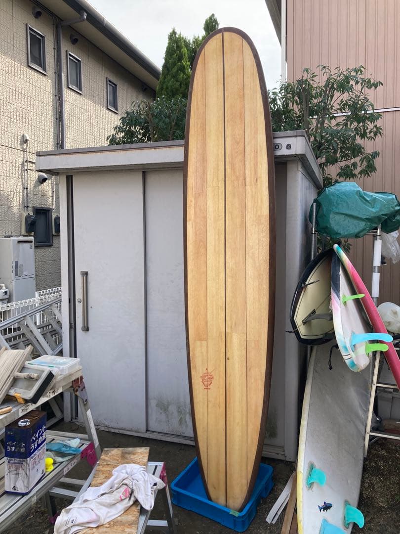 ❶希少バルサロングボード、シングル、290.湘南海岸周辺手渡し