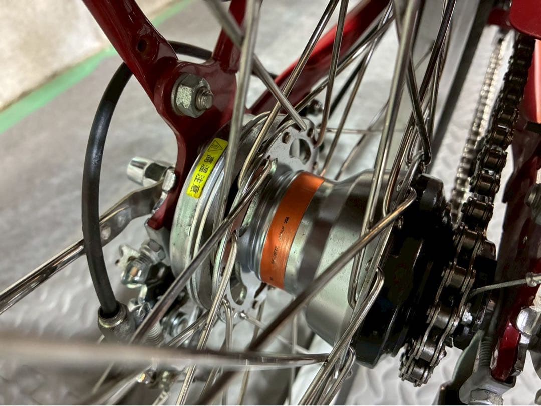 №4887 電動自転車　パナソニック　GYUTTO 20インチ ダークレッド