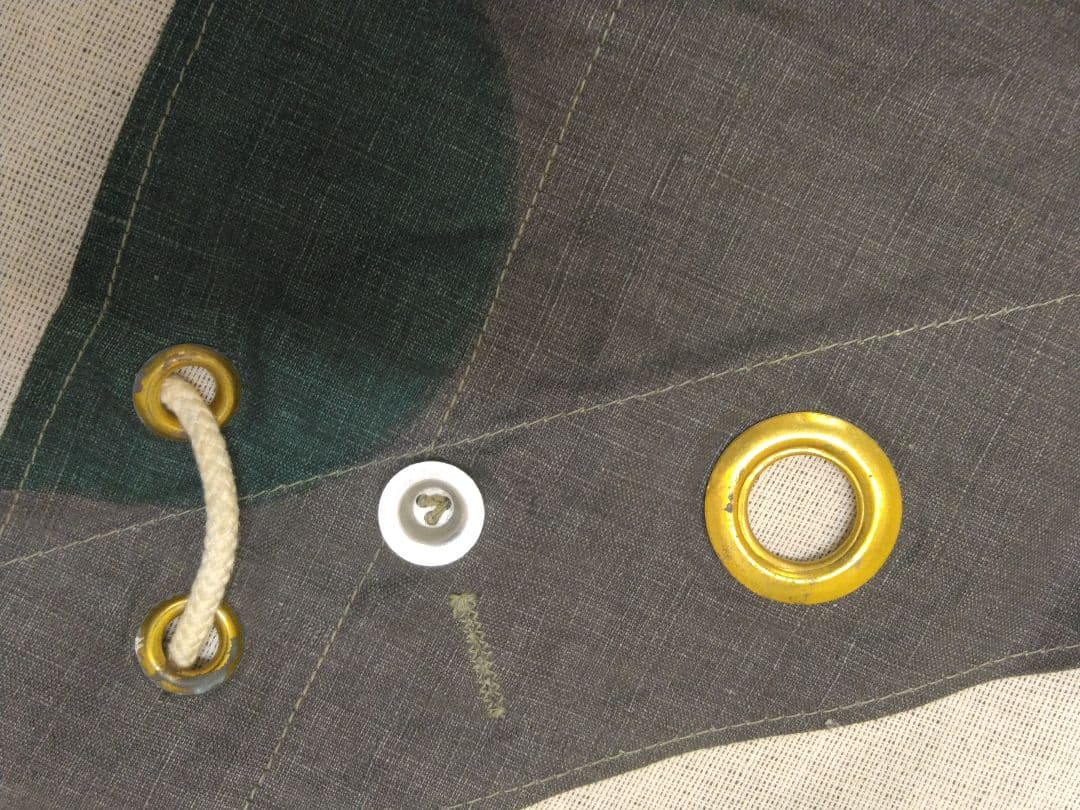 デッドストック スウェーデン軍幕 テントシート 1枚 B 迷彩 カモフラージュ