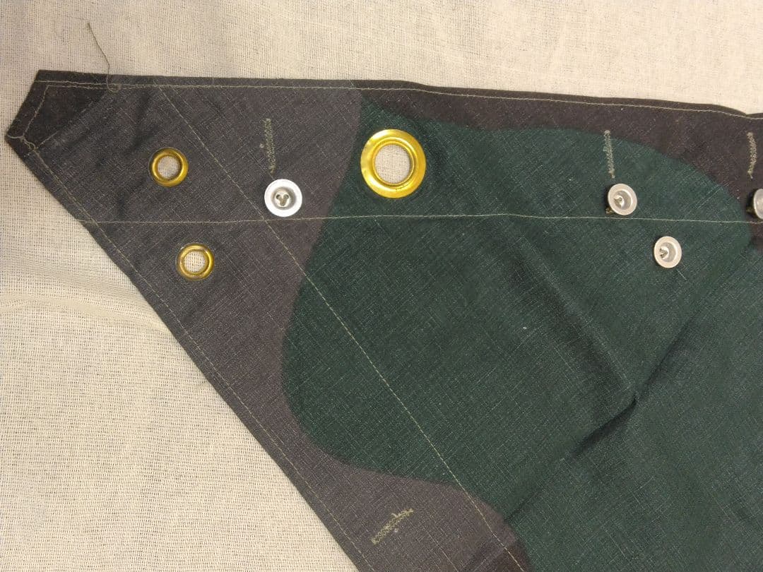 デッドストック スウェーデン軍幕 テントシート 1枚 B 迷彩 カモフラージュ