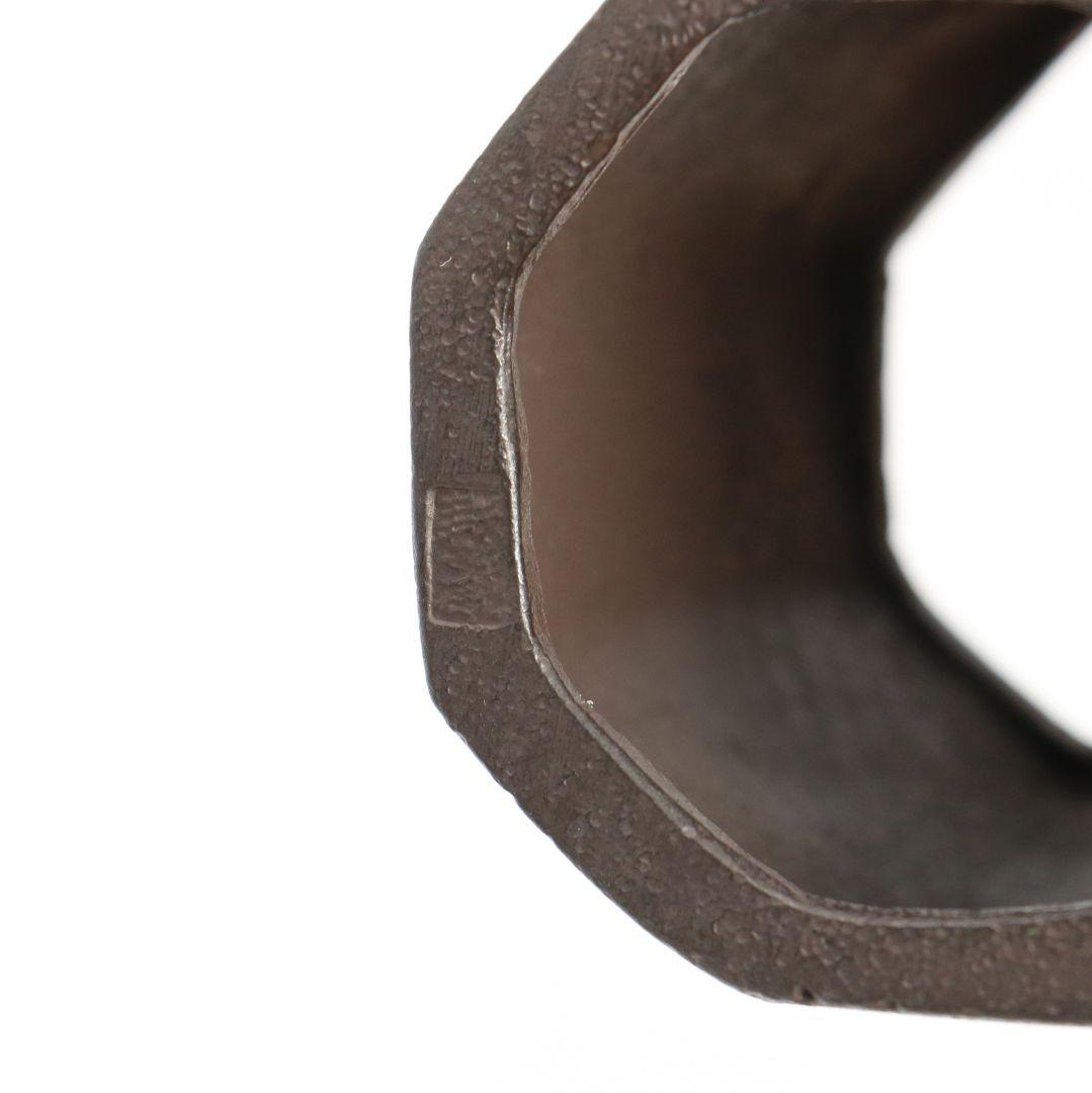 十四代 宮崎寒稚造 八角蓋置 不見斎二百回忌記念 鵬雲斎書付 茶道具　V117