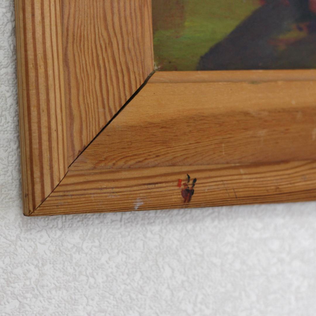 【超貴重・一点物】エリックホグラン　Erik Hoglund　油彩画　北欧アート