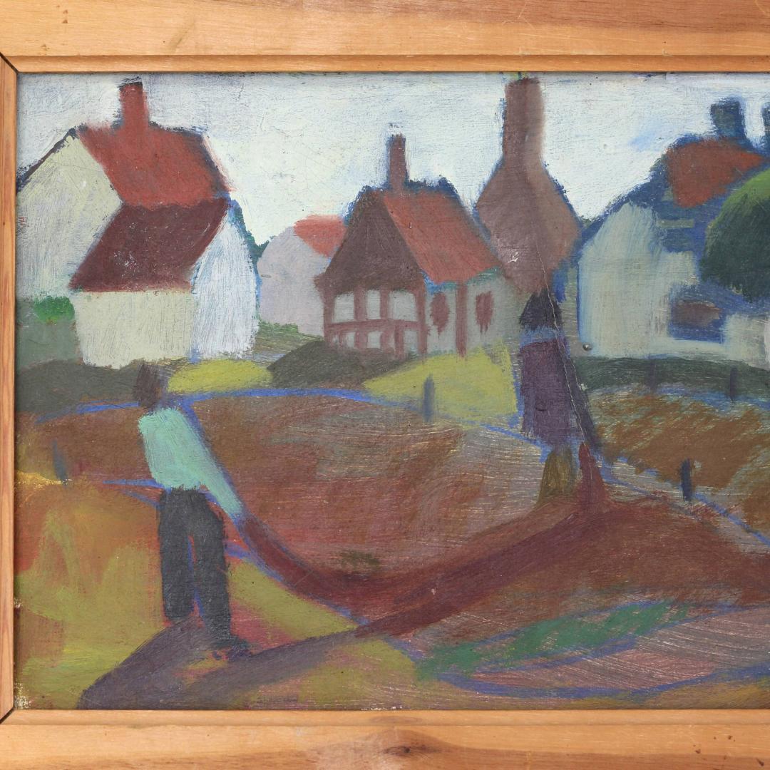 【超貴重・一点物】エリックホグラン　Erik Hoglund　油彩画　北欧アート