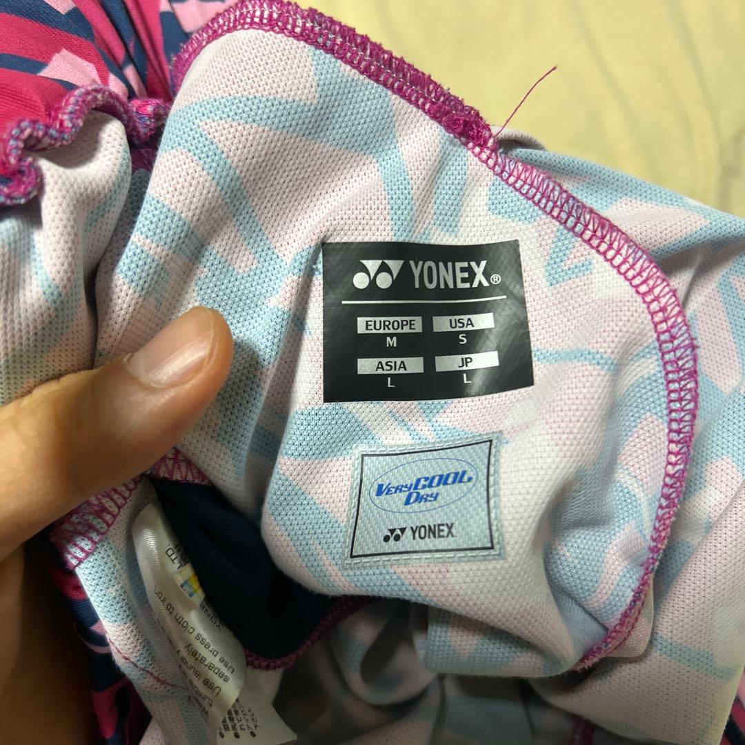 【激レア・美品】ヨネックス　ニットハーフパンツ　日本代表モデル　ピンク　L