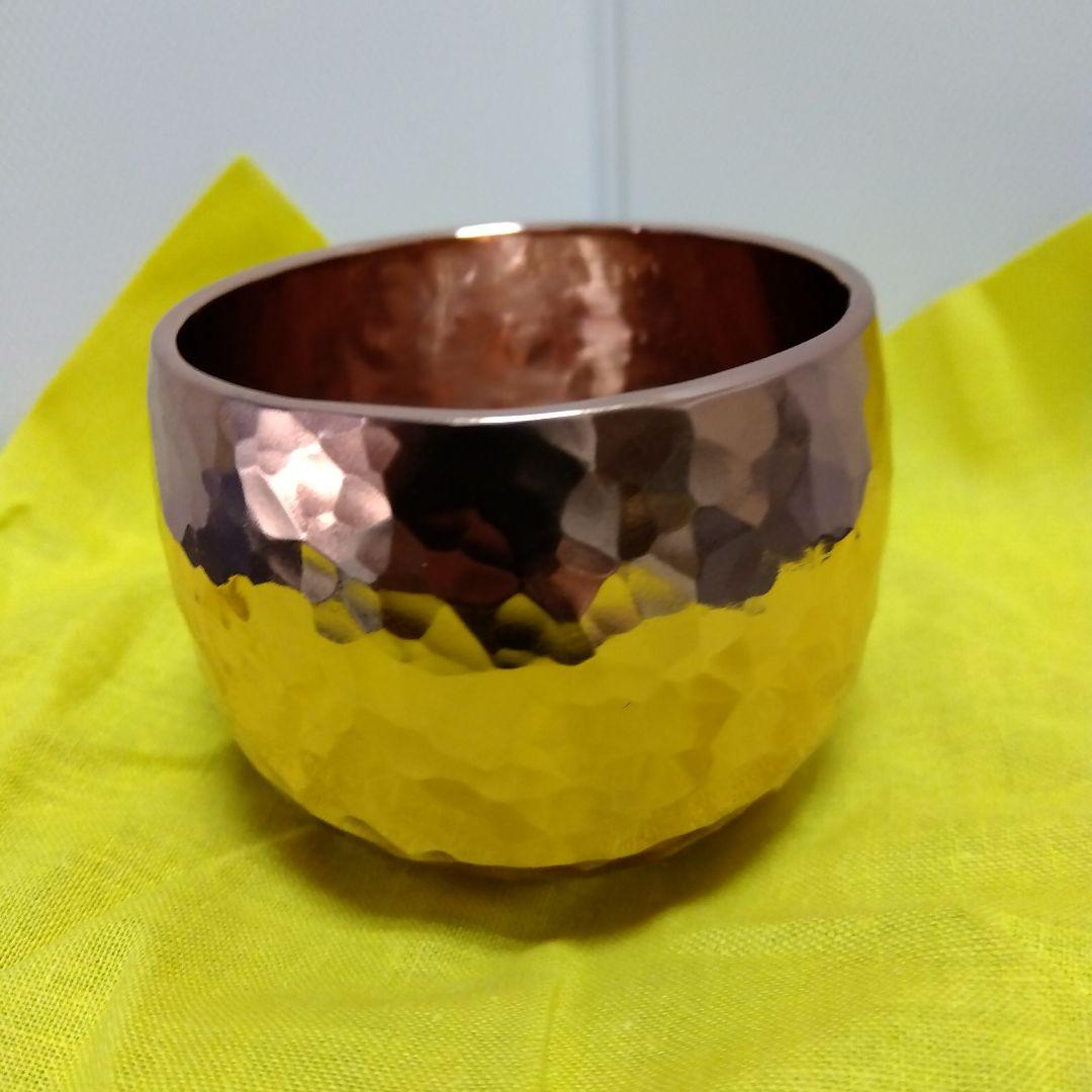 ◆純銅製ぐい吞み③(ピンクゴールド)新品[オマケ付]