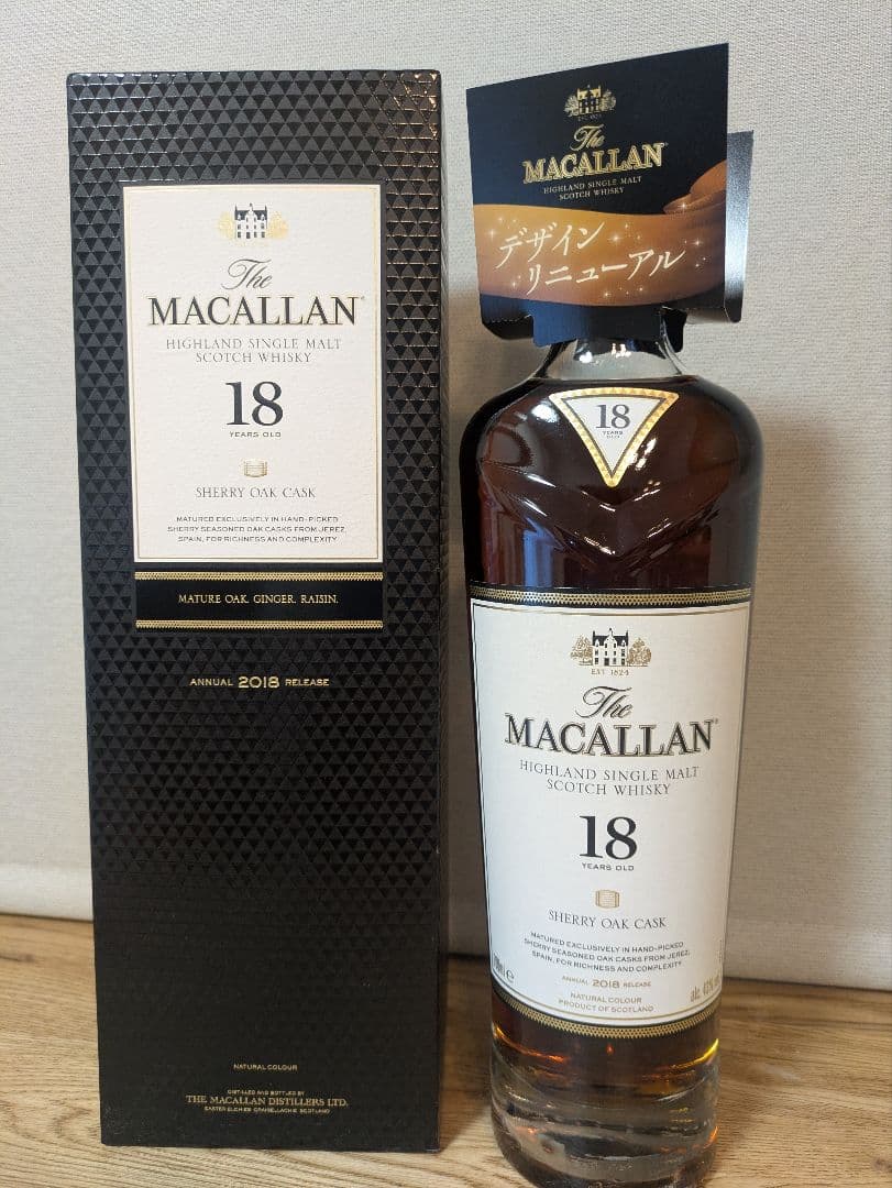 専用、GW割引【箱入り】The Macallan 18年 シェリーオークカスク