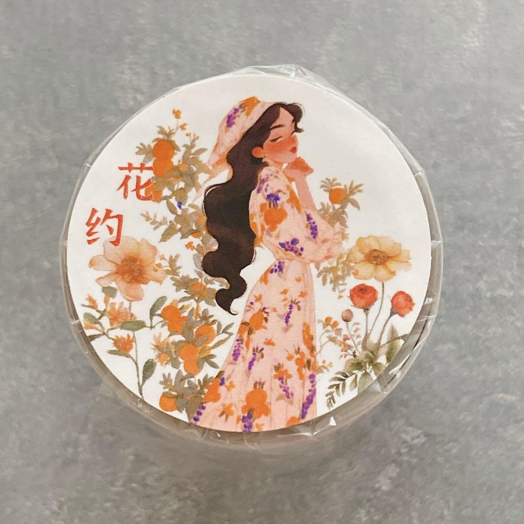 Cratey文创工作室《花约》海外マスキングテープ　マステ 【1697】