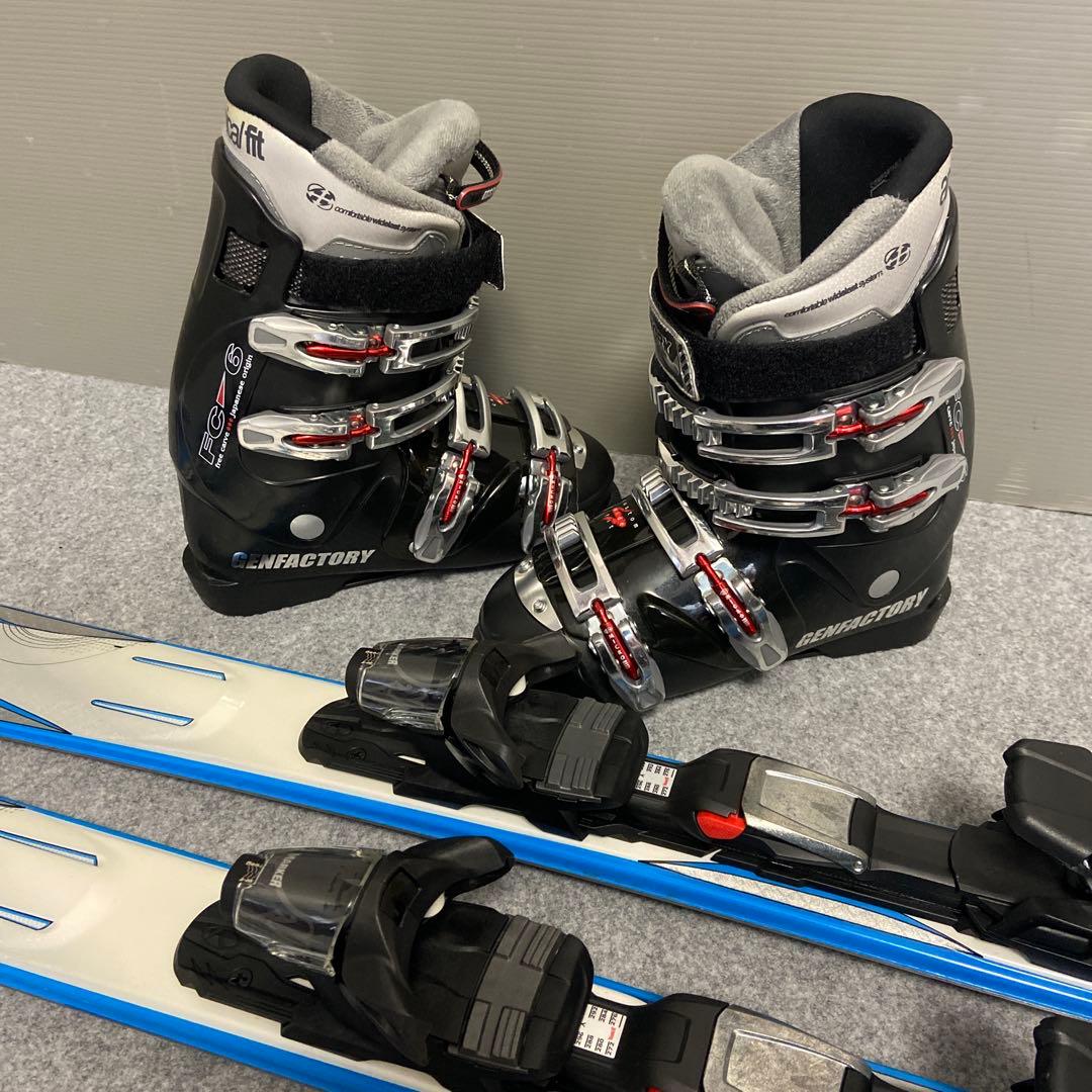 ★美品★メンテ済 大人スキーセット 板153cm ブーツ 25~25.5cm