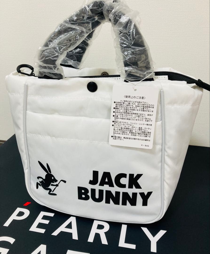 新品 パーリーゲイツ ジャックバニー カートバッグ 白 男女兼用モデル