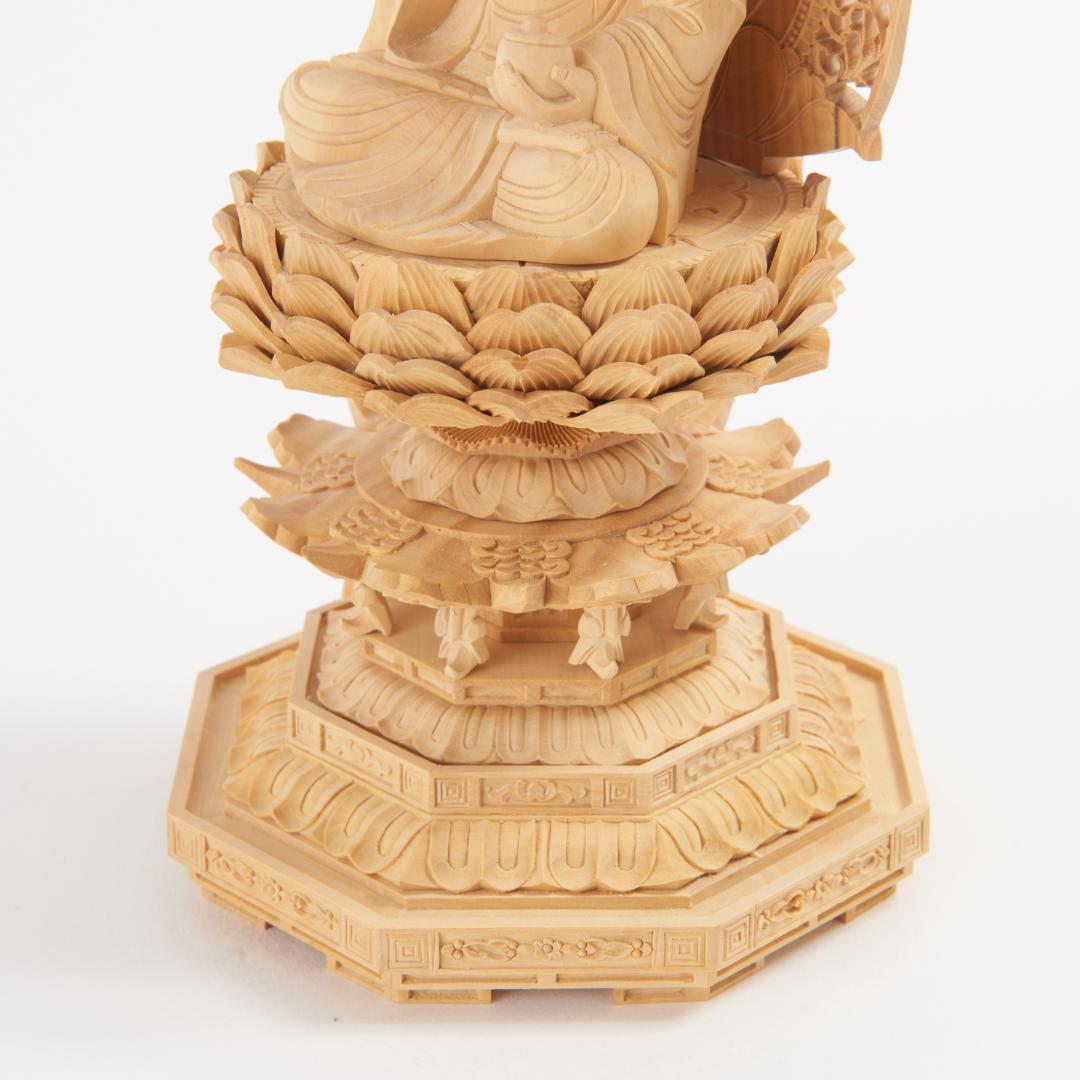 黄楊　２.５寸　薬師如来　仏像 032