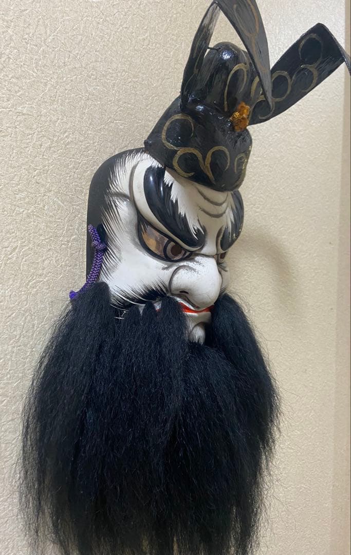 伝統的な仮面 白黒