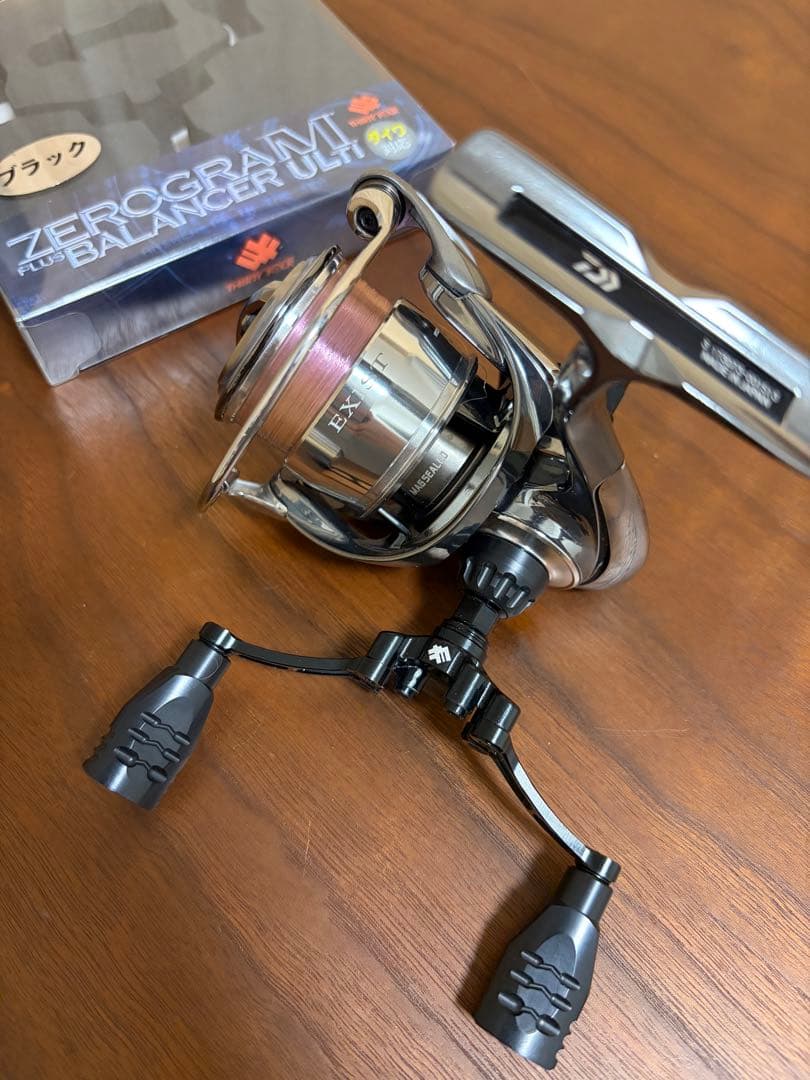 34 ゼログラマルチ　ブラック　ダイワ用　ダブルハンドル　リールは付属しません。