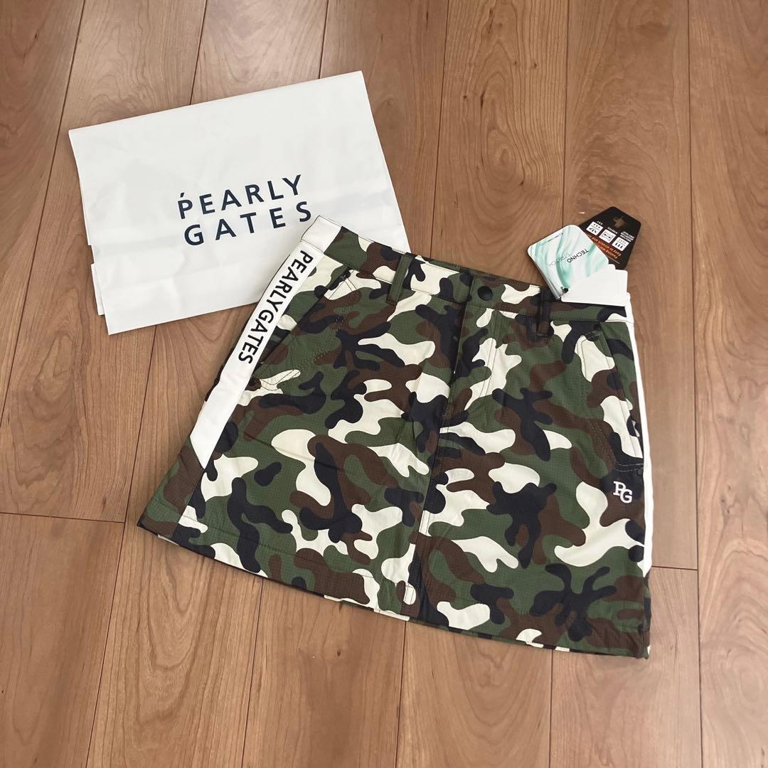 パーリーゲイツ レディース スカート 中綿 ダウン 迷彩 サイズ1 【新品】