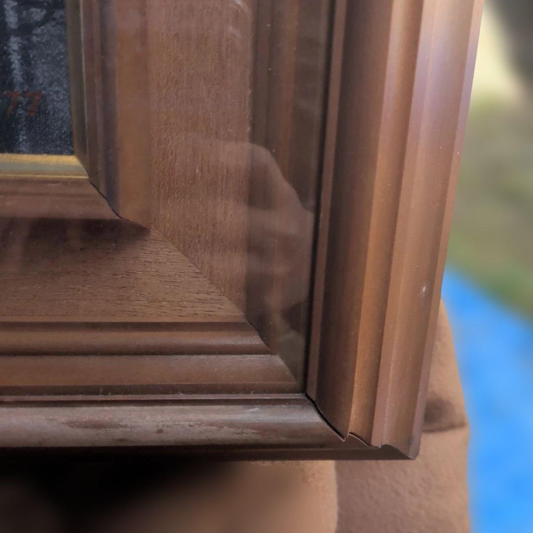 南部陽一郎　厳峰富士 　朝富士　日本画 木製フレーム　油絵