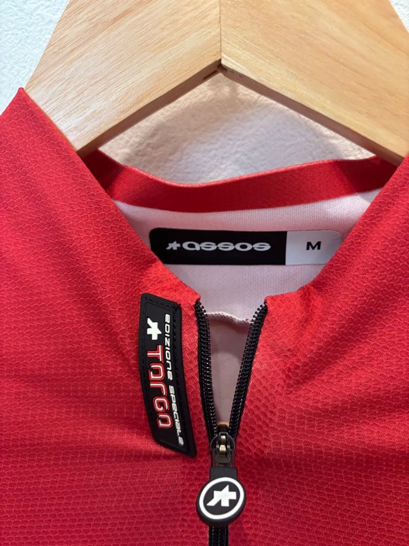 assos TARGA サイクルジャージ Mサイズ レッド/ブラック