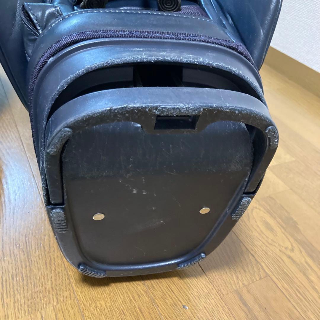 訳ありPEARLYGATES パーリーゲイツ キャディバッグ ネイビー スタンド