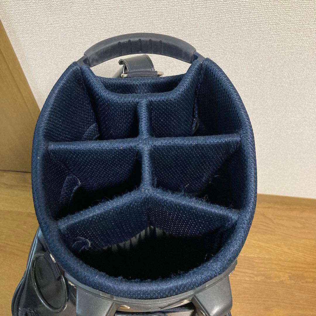 訳ありPEARLYGATES パーリーゲイツ キャディバッグ ネイビー スタンド