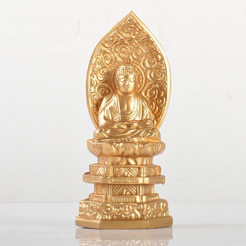 仏教美術　古銅鍍金　大日如來座像　仏像　C 6094