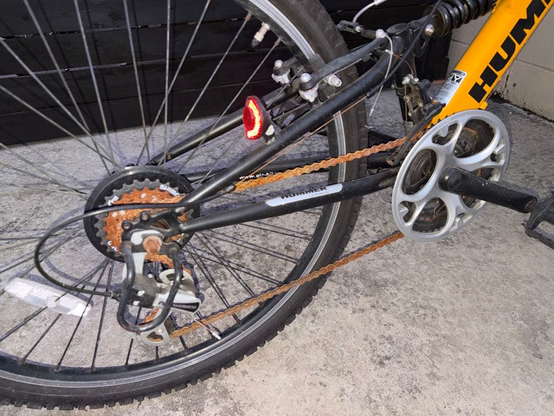 ハマー　26型　マウンテンバイク　18段　イエロー