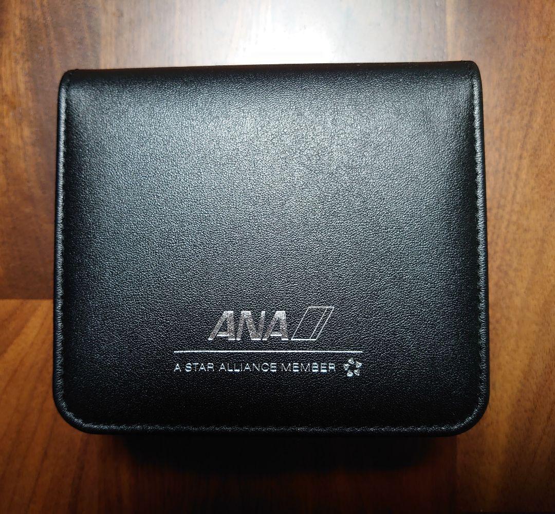 ANA 100万マイル記念 オリジナルネームタグ レザー製 金色プレート