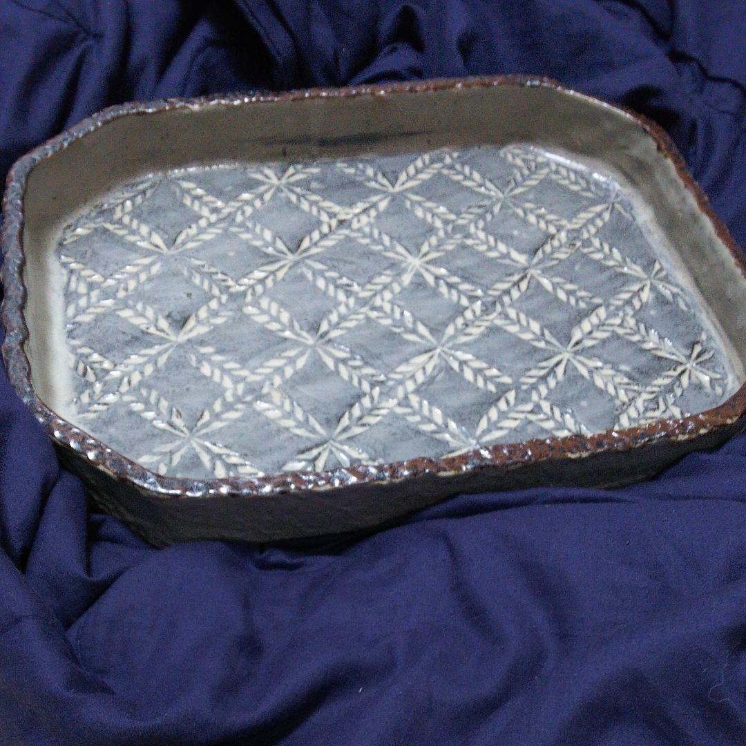 ◆中村文昌作「象嵌角鉢」