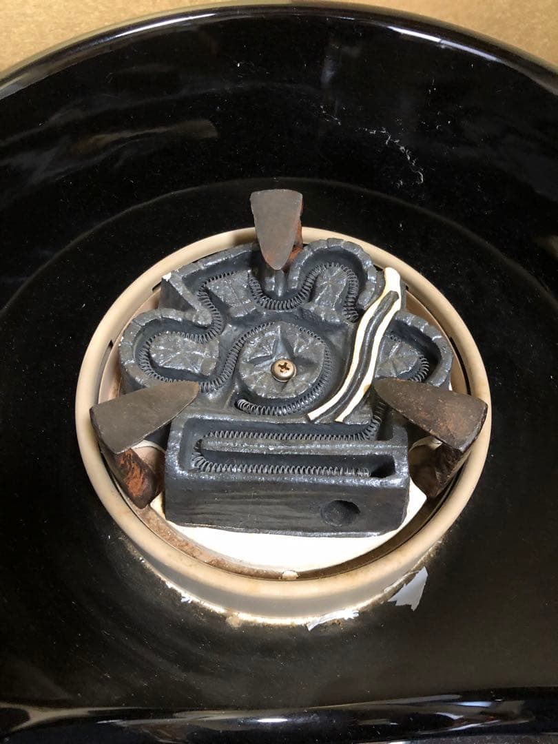 《R》茶道具 黒真塗 野々田式 風炉型電熱器 B 元箱付 ② 1f