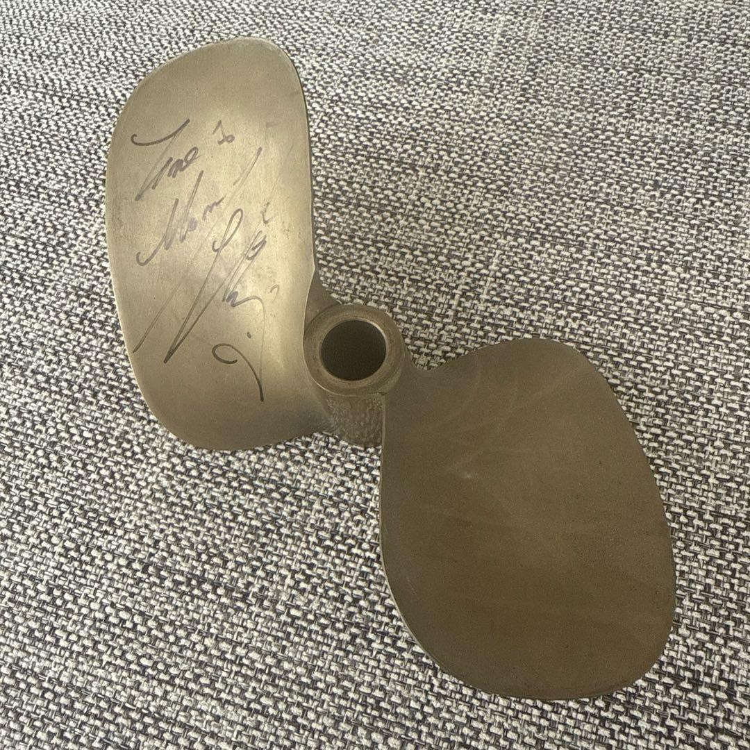 ボートレーサー　松井繁選手　実筆サイン入りプロペラ⭐︎激レア登録番号刻印　箱付き