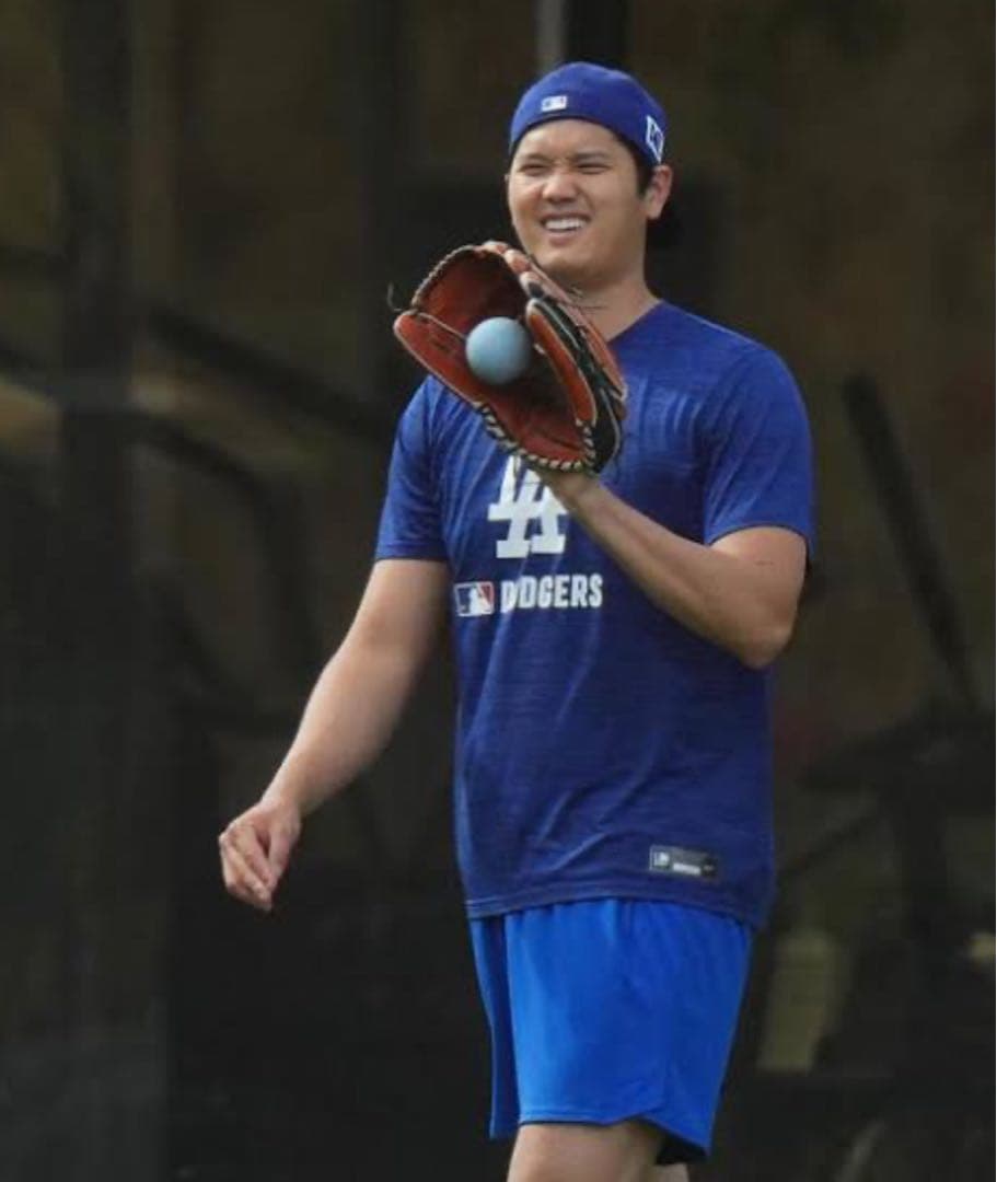 ドジャース 練習時選手着用品 Tシャツ サイズM 正規品 新品未使用