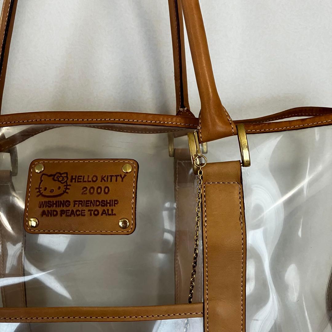 【激レア】ハローキティ　クリアトートバッグ BIG レトロ