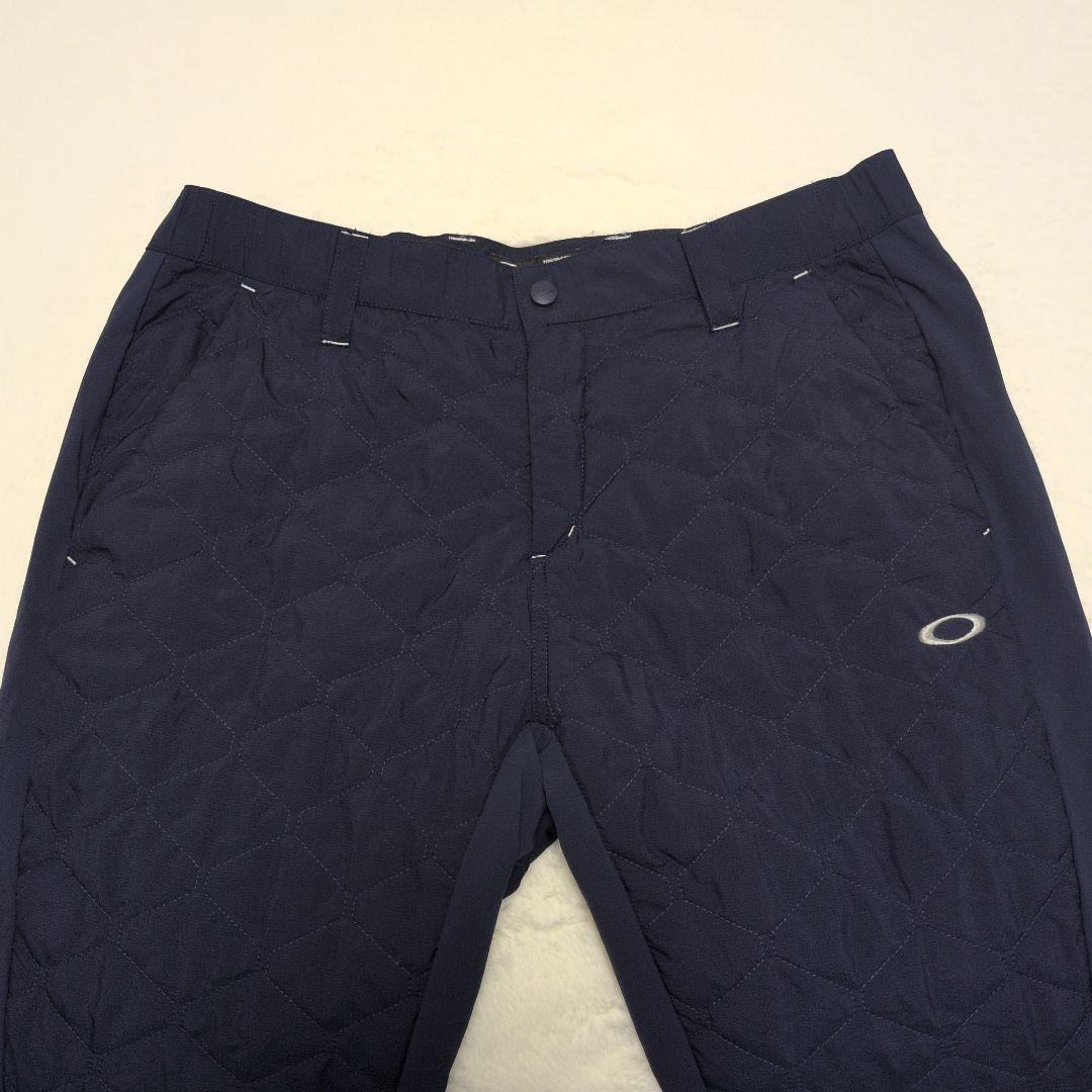 オークリー 中綿 キルティング パンツ XL ネイビー 防寒 防風 ゴルフ