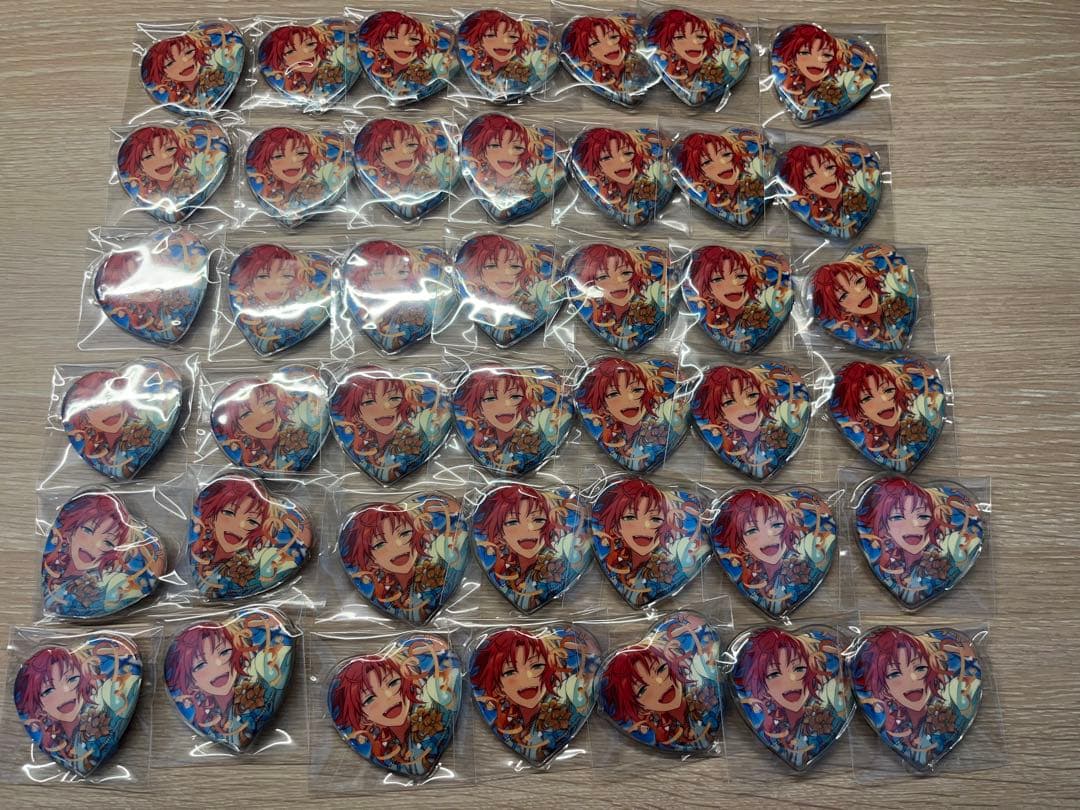 月永レオ あんスタ ホワイトデー ハート缶バッジ　42個