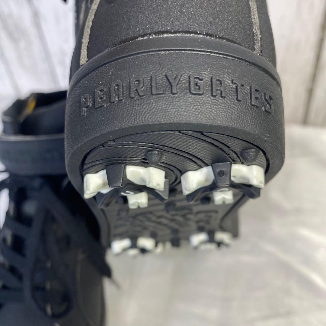 PEARLY GATES ゴルフシューズ ハイカット23.5cm 黒　ブラック