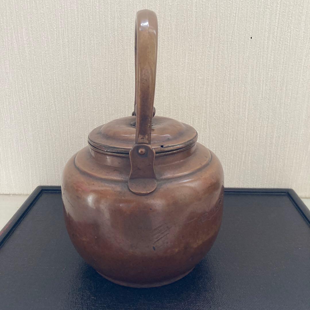 銅器 薬缶　急須　やかん　銅水注　栄専堂　茶道具骨董品