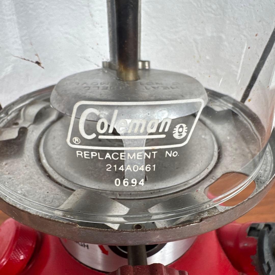 コールマン 282 ツーマントル ガソリンランタン USA製 赤 Coleman