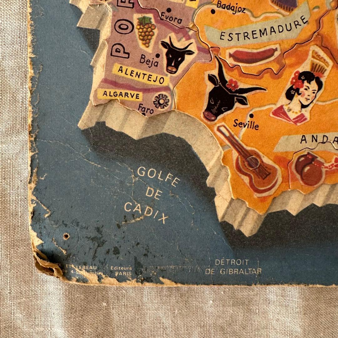 【超レア！】ヴィンテージ フランス Yoplait パズル ヨープレイ 蚤の市