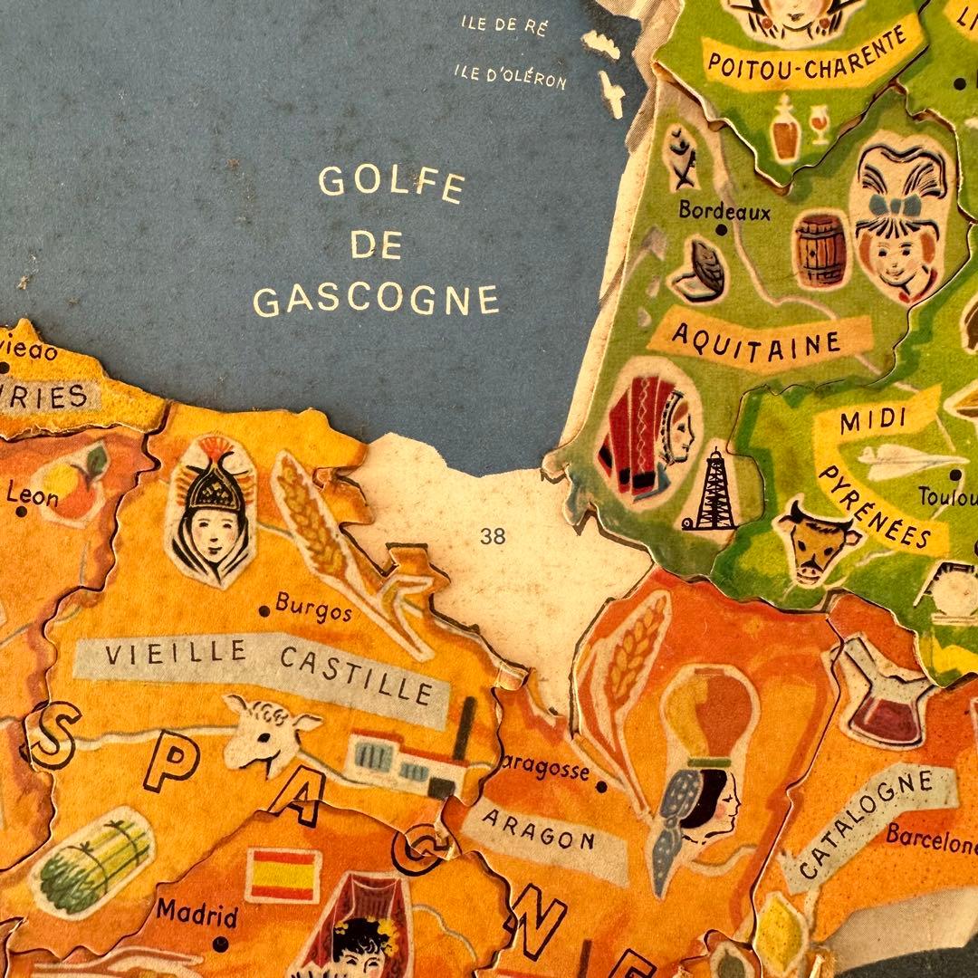 【超レア！】ヴィンテージ フランス Yoplait パズル ヨープレイ 蚤の市