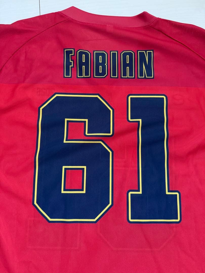 広島東洋カープ　ファビアン選手ユニホームOサイズ