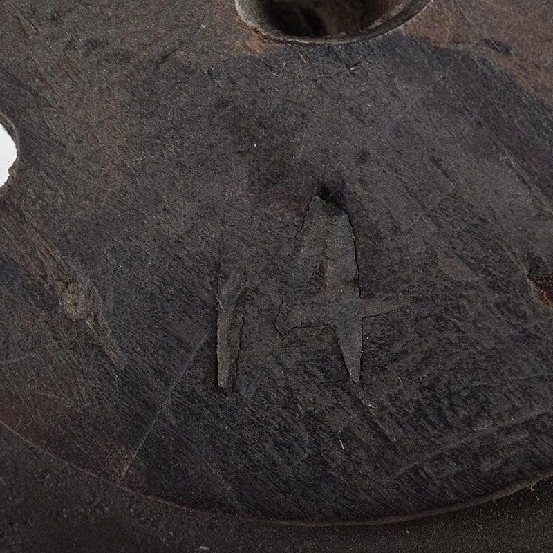 中国　古竹彫刻　獣摘饕餮文　香炉　鼎　V　R8107